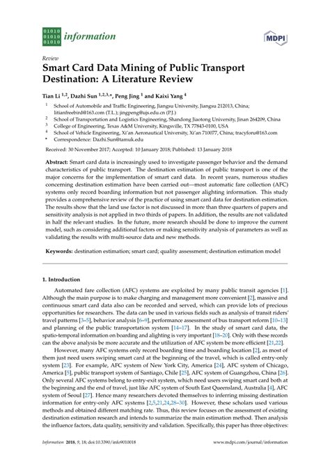 &Smart Card Data Mining of Public Transport Destination: A  